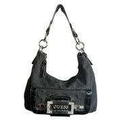 Guess Black Rhinestone Buckle Purse