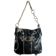 Guess Black Patent Leather Bag