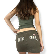 Diesel Khaki Sporty Mini Skirt (XS/S)