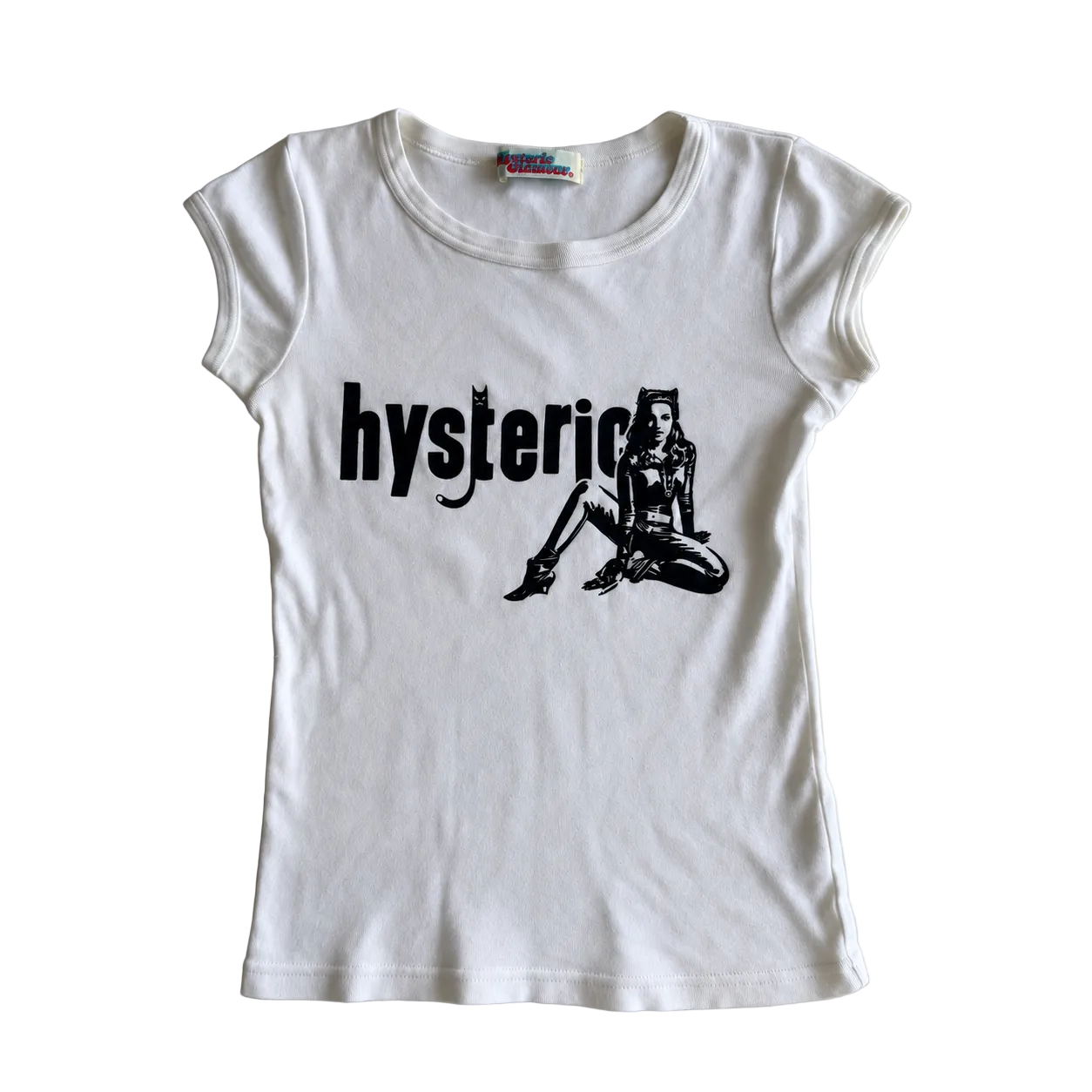 Hysteric Glamour Cat Woman Graphic Baby Tee (s/m)