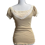 VTG WETSEAL dainty lace top (M)