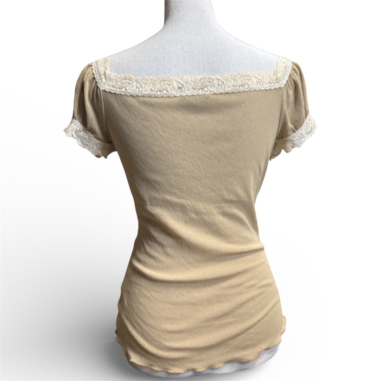 VTG WETSEAL dainty lace top (M)