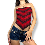 Morgan De Toi Shimmer Knit Tube Top (XS/S)