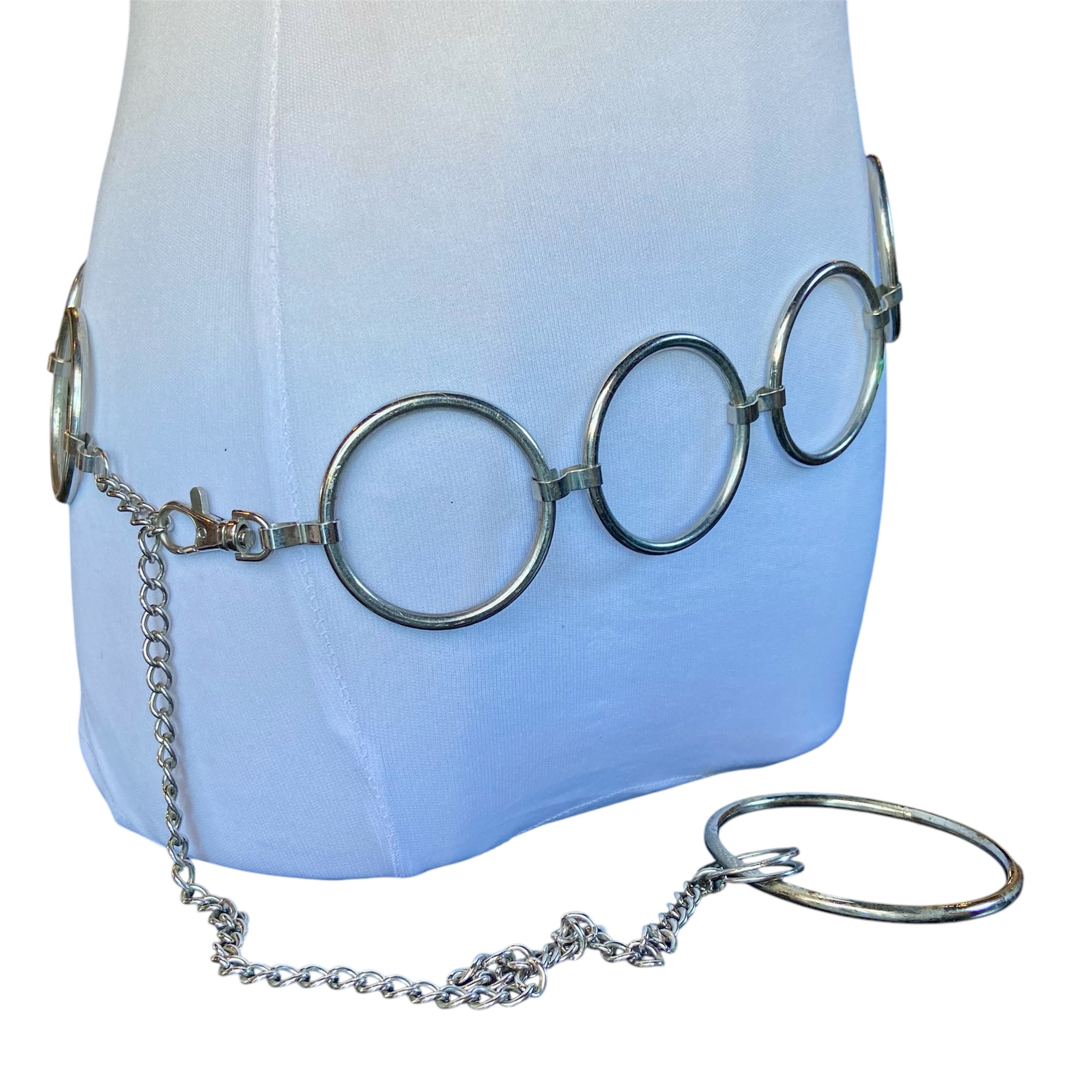 Silver Circle Linked Belt