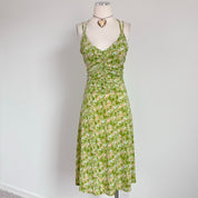 Y2K Tulip Floral Midi Dress (M)