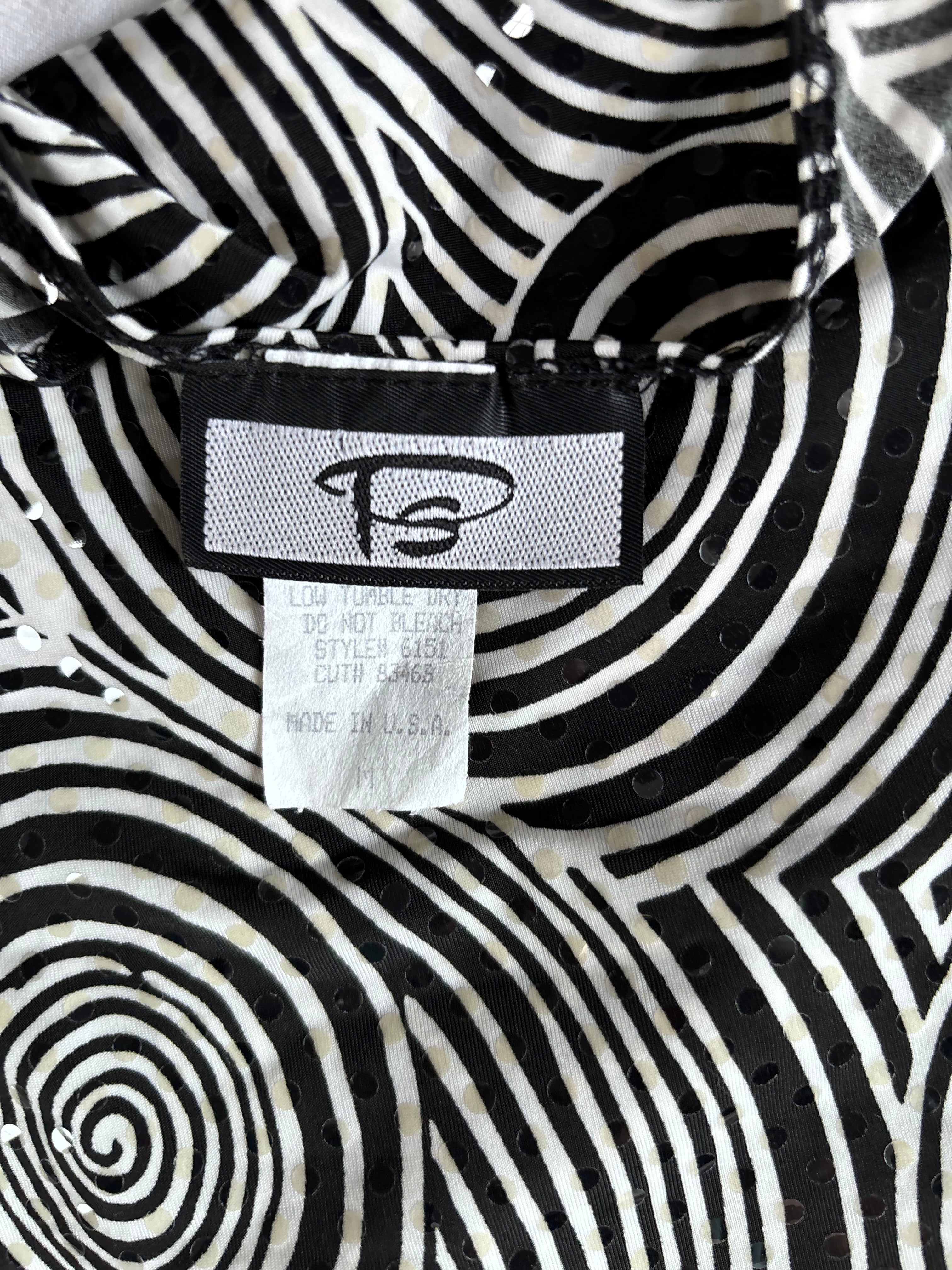 Vintage Swirl Abstract Top (XS)