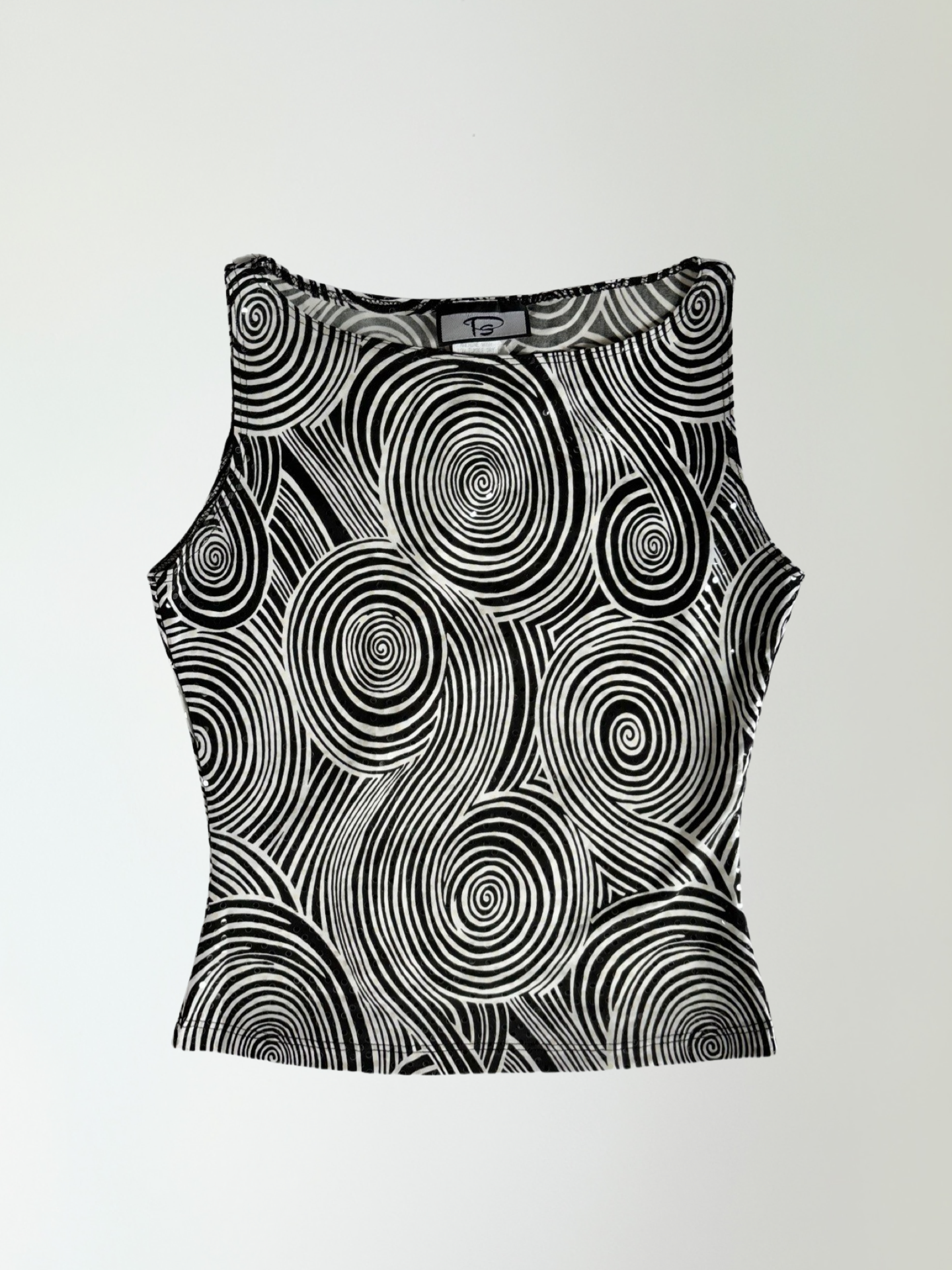 Vintage Swirl Abstract Top (XS)