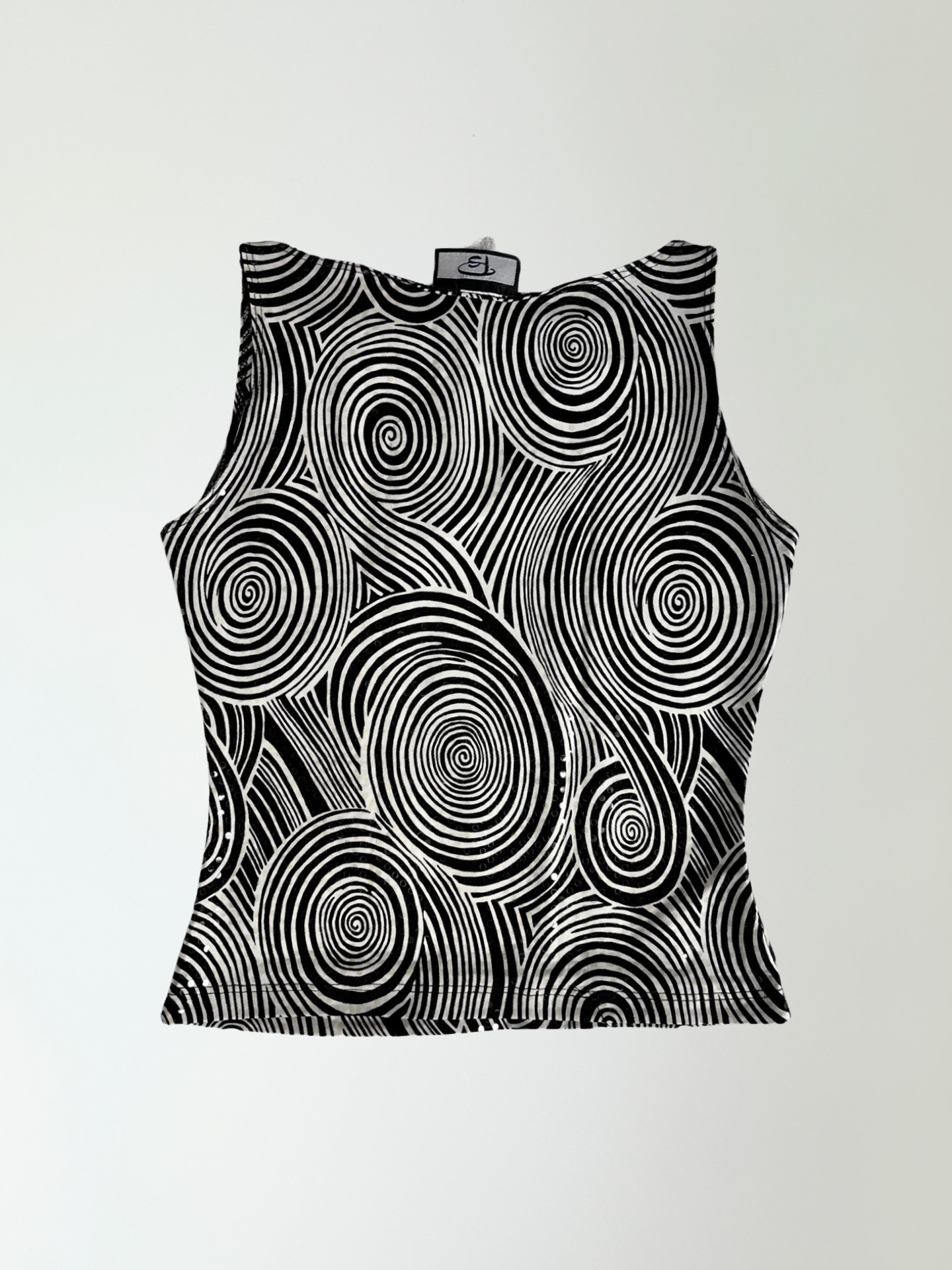 Vintage Swirl Abstract Top (XS)