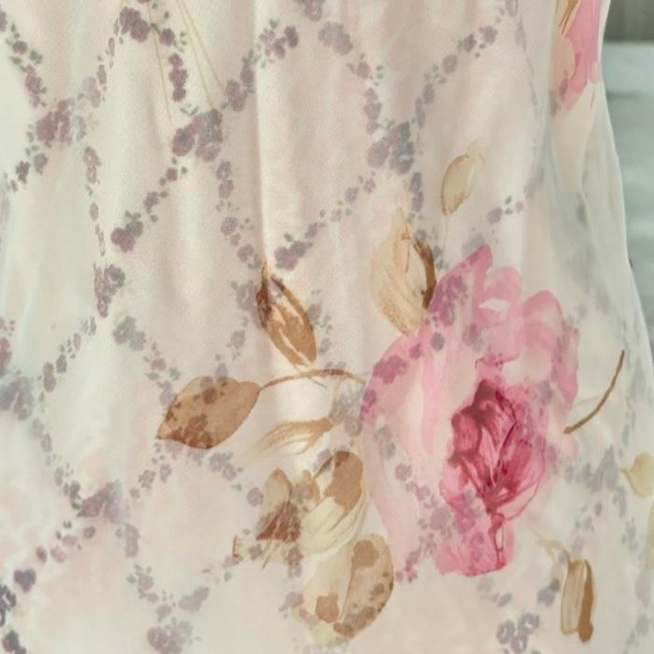 Vintage Floral Midi Dress (M)