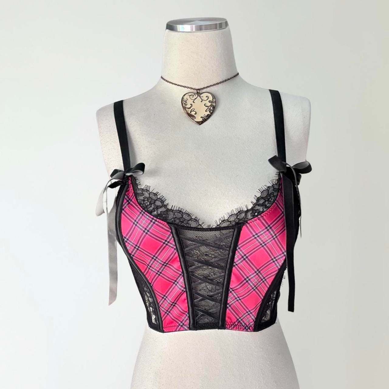 Victoria’s Secret Plaid Bustier Top (S)