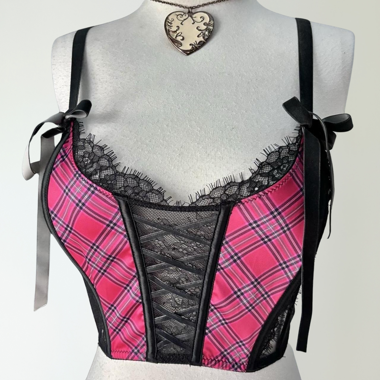 Victoria’s Secret Plaid Bustier Top (S)