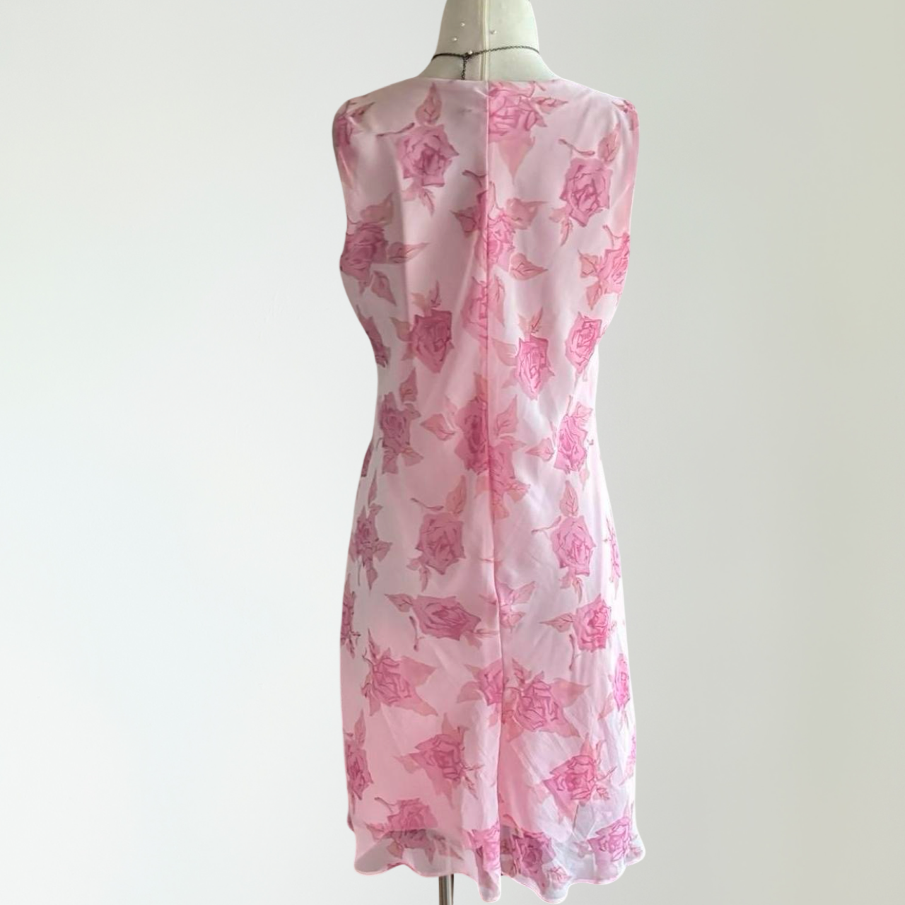 Y2K Floral Mini Pastel Babygirl Pink Dress (M)