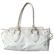 White Patent Leather Shoulder Bag