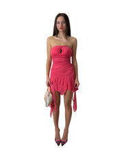 Strawberry Layered Mini Dress (XS)