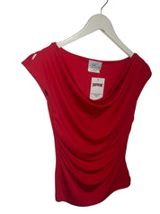 Cherry red slink top - medium