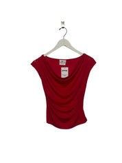 Cherry red slink top - medium