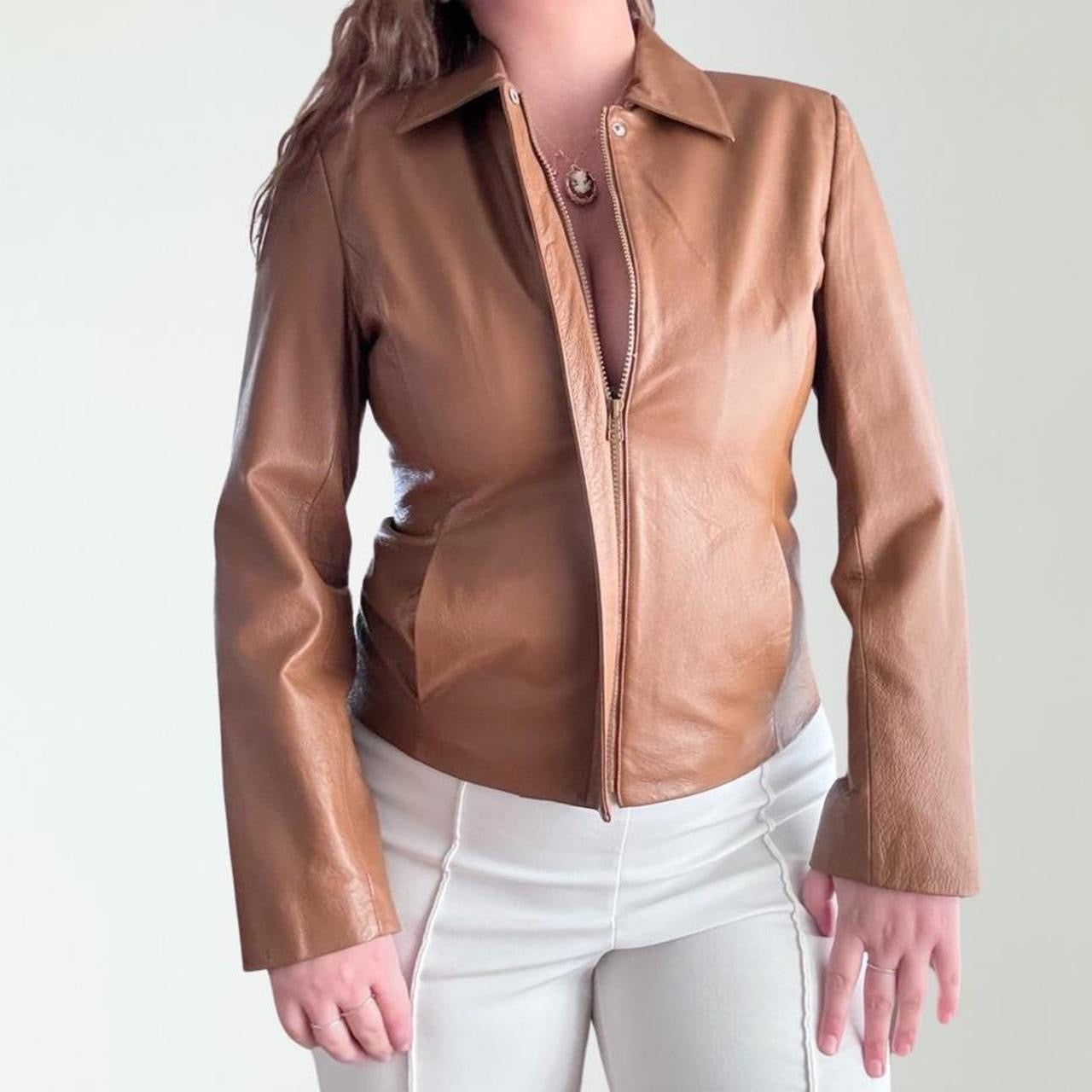 Vintage Caramel Leather Jacket (S)