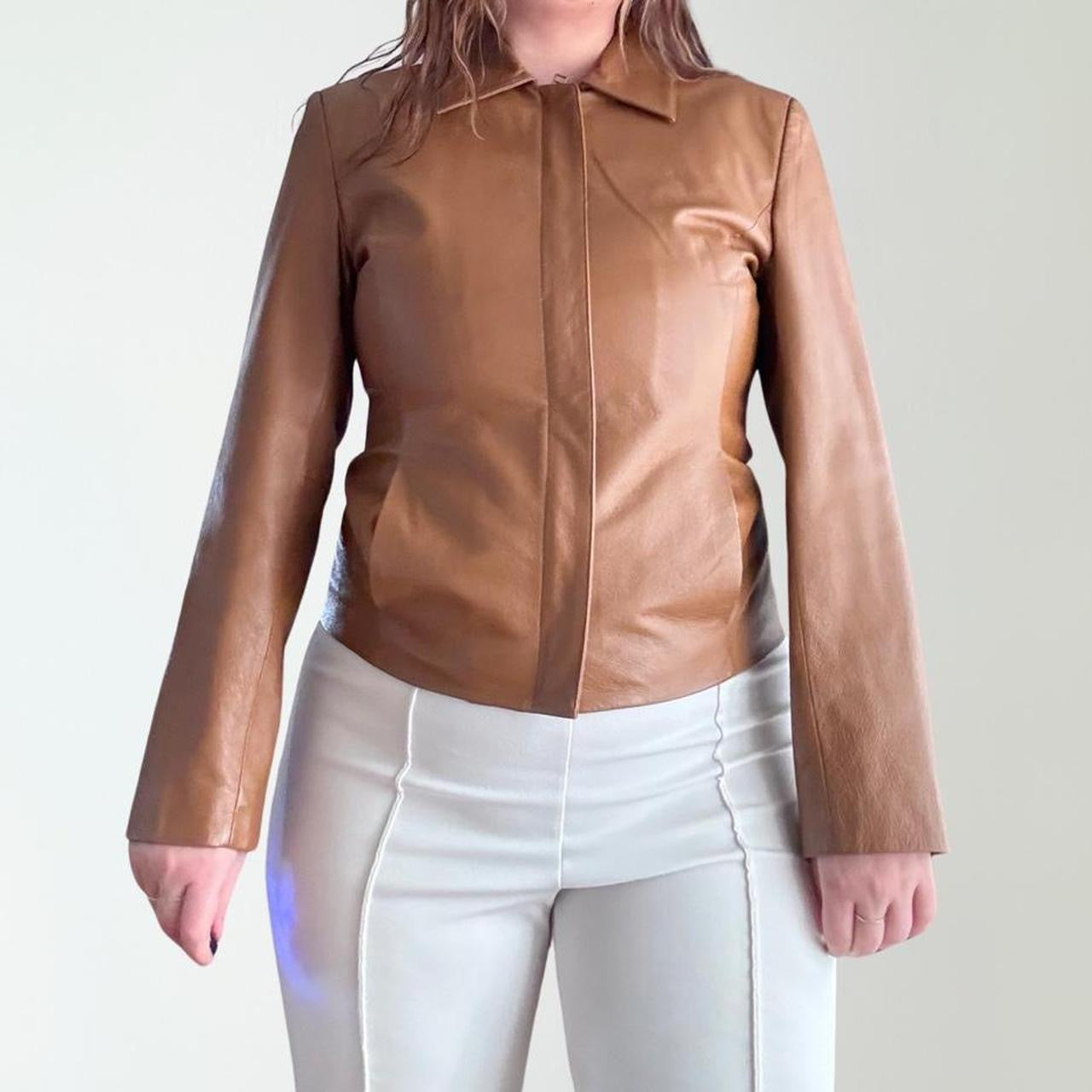 Vintage Caramel Leather Jacket (S)