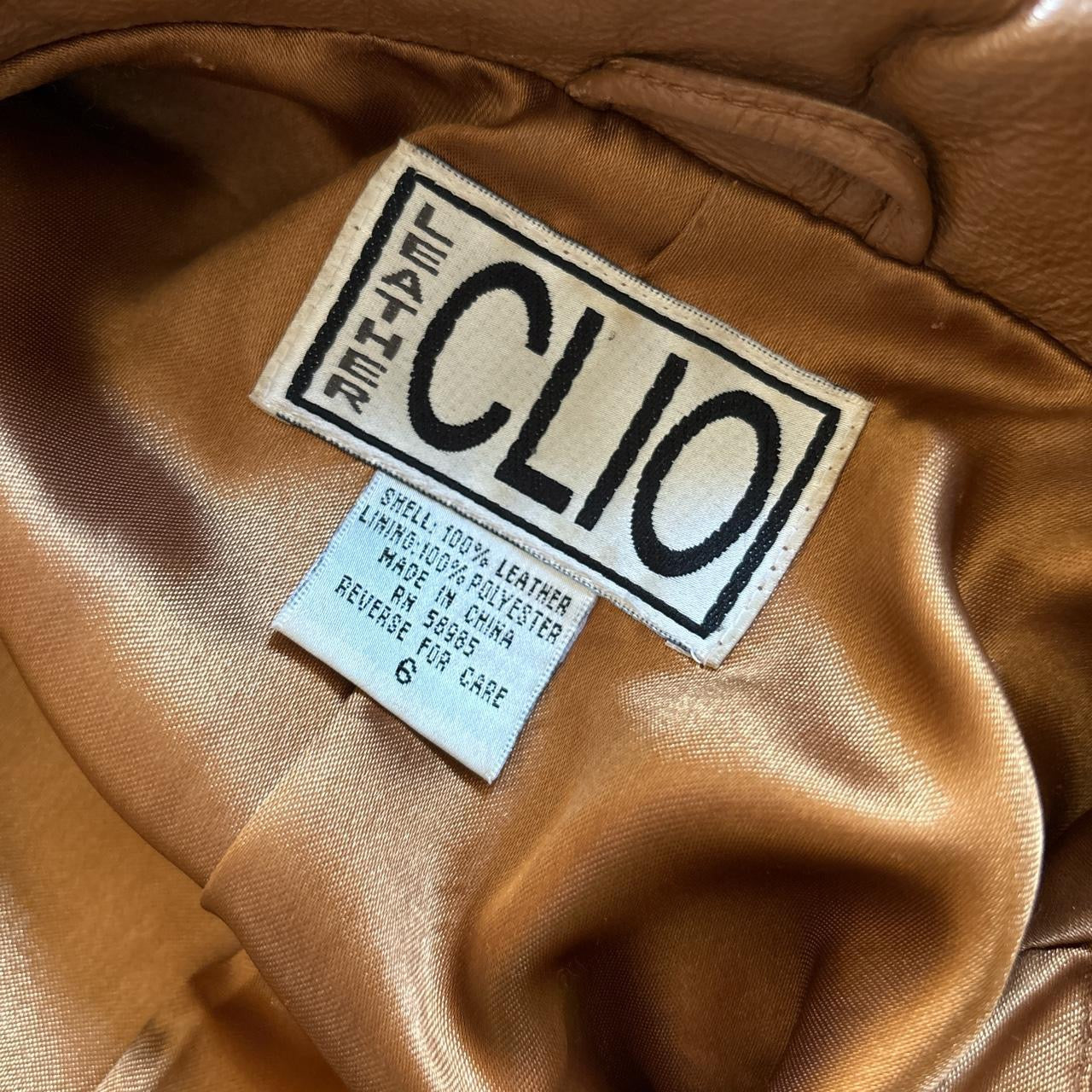 Vintage Caramel Leather Jacket (S)