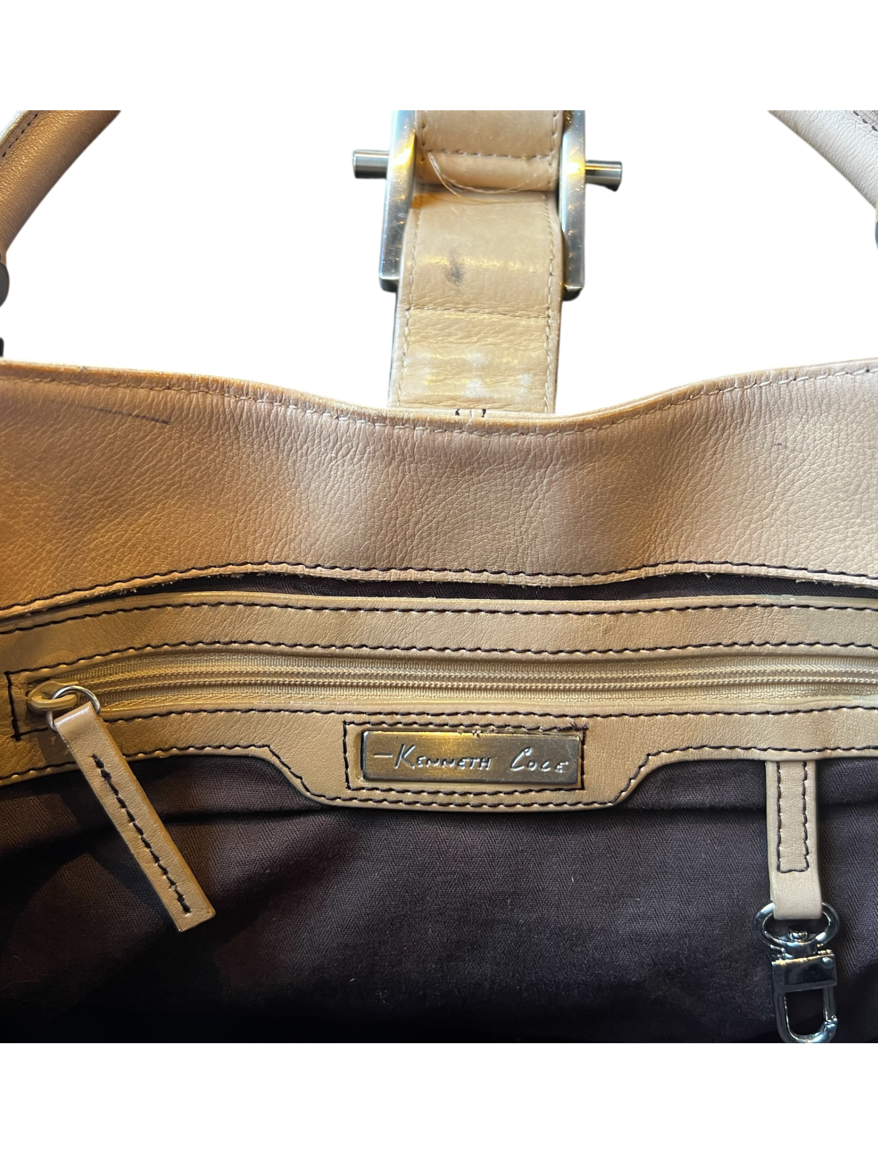 Vintage Kenneth Cole Beige Handbag
