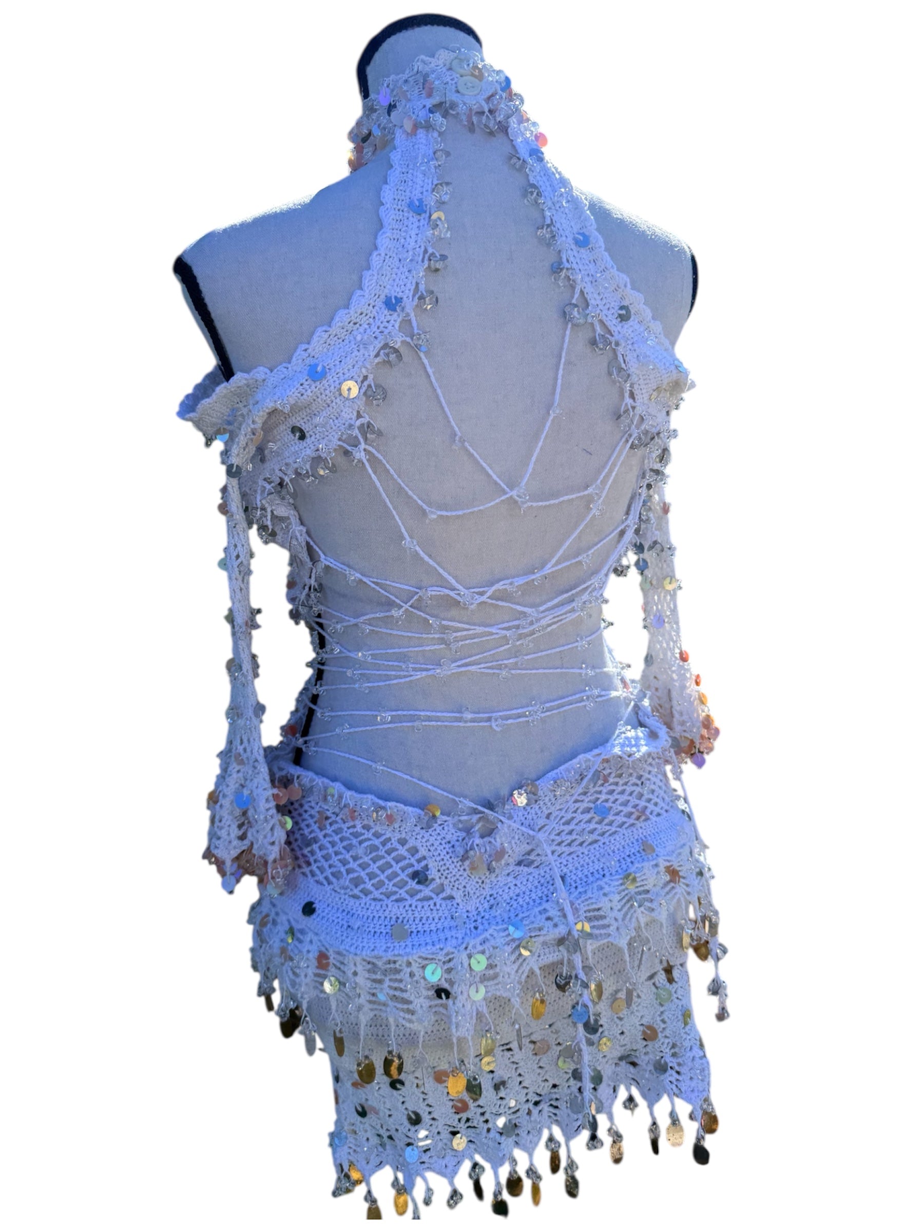 One of a kind crochet fairy dress (XS/S)