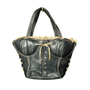 Vintage Leather Corset Mini Purse