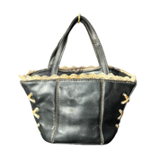 Vintage Leather Corset Mini Purse