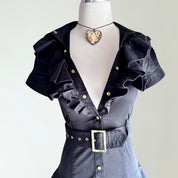 Coogi Mini Military Brat Dress (S)