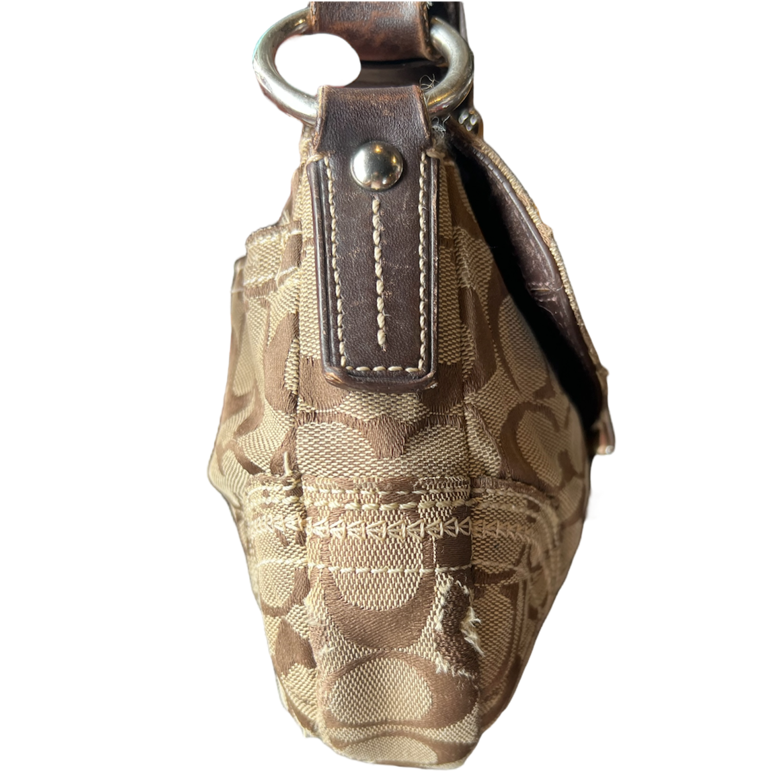 Vintage Coach Brown Buckle Purse