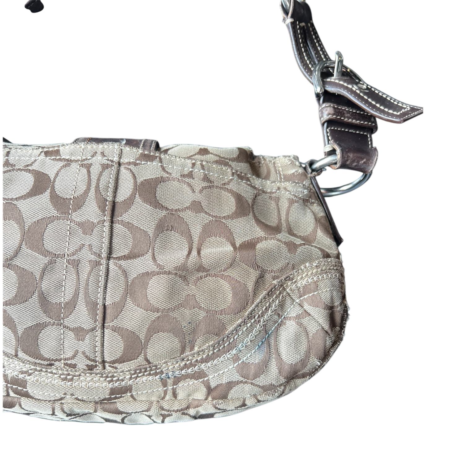 Vintage Coach Brown Buckle Purse