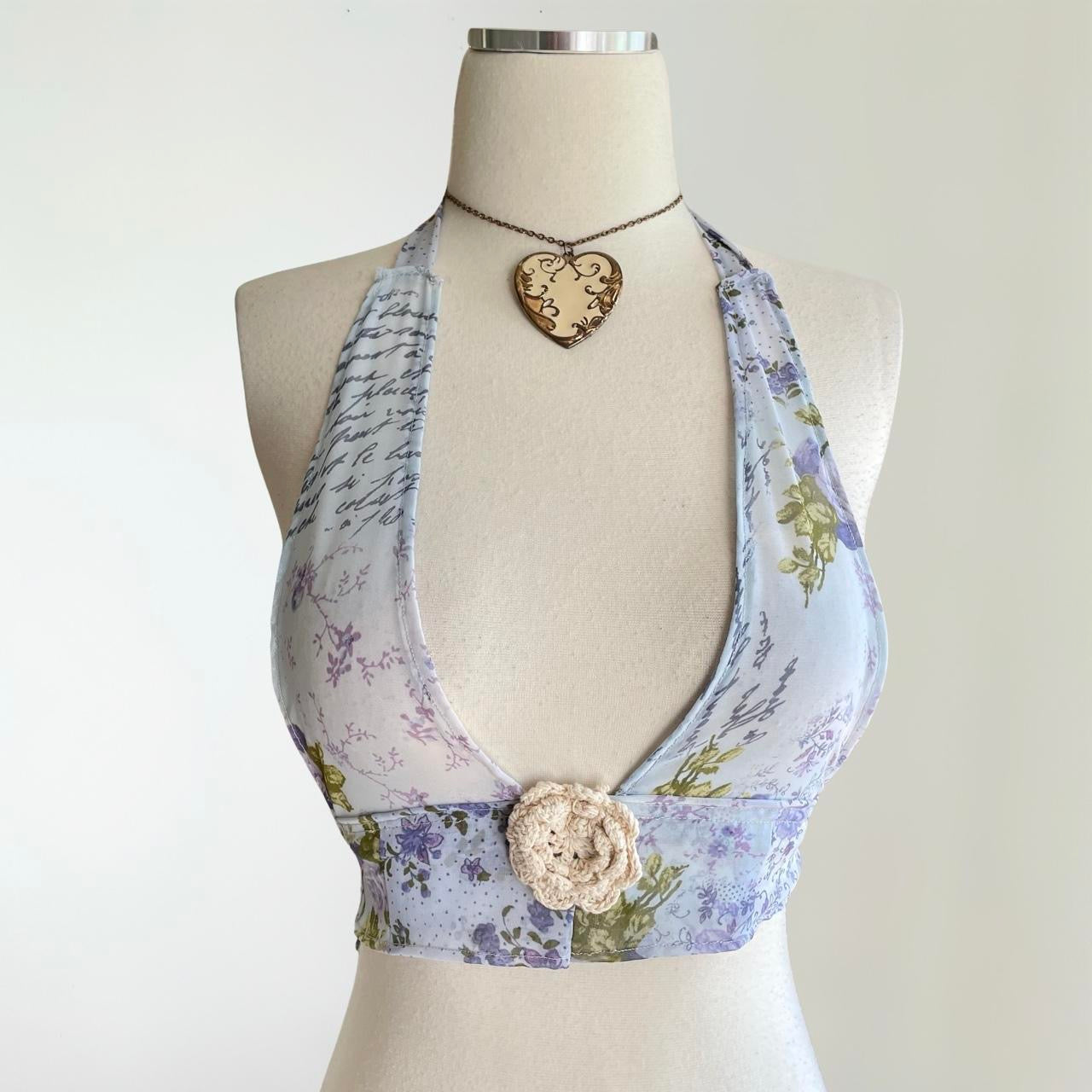 Handmade Floral Fairy Top (XS)