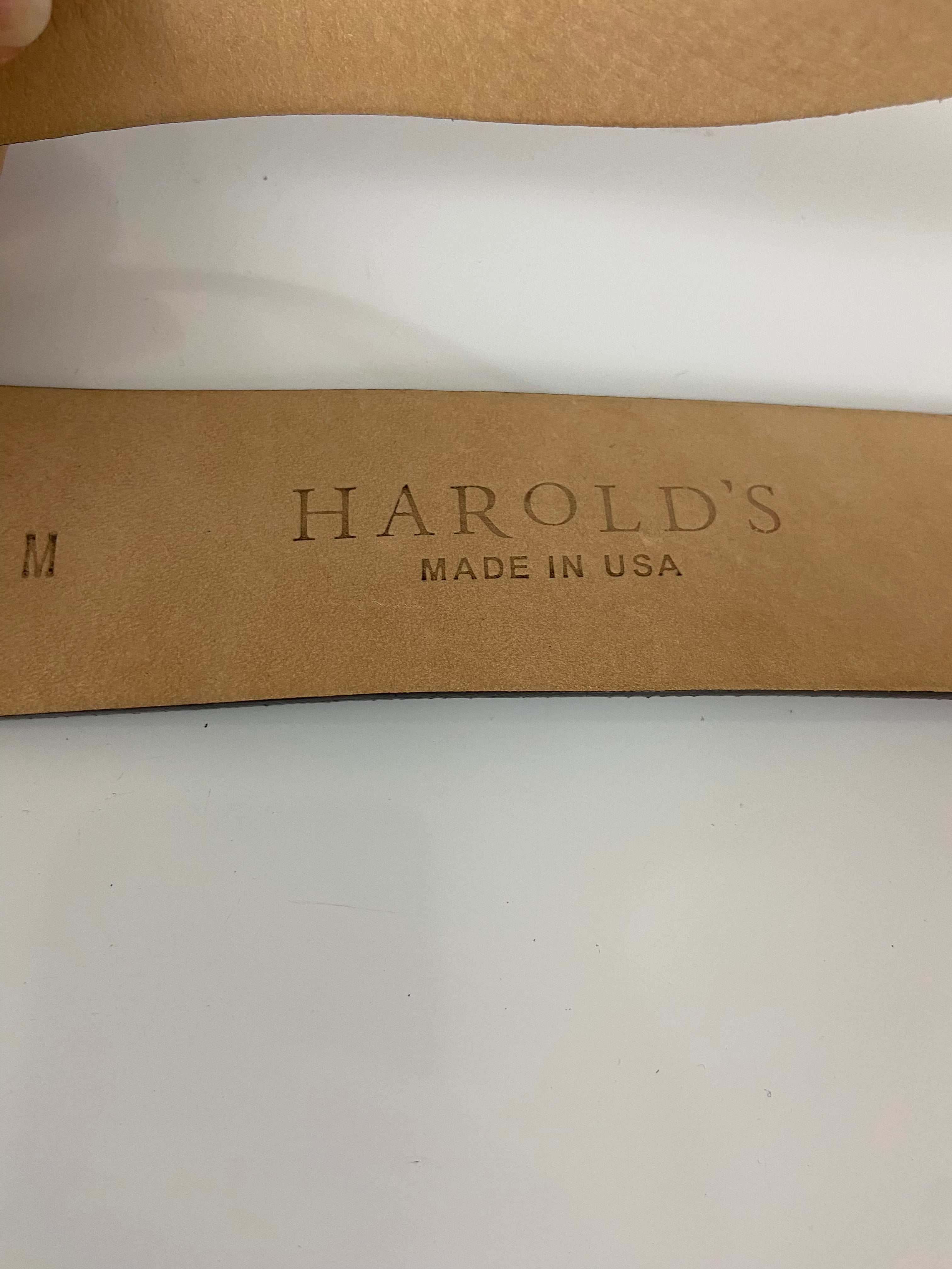Harold’s leather belt