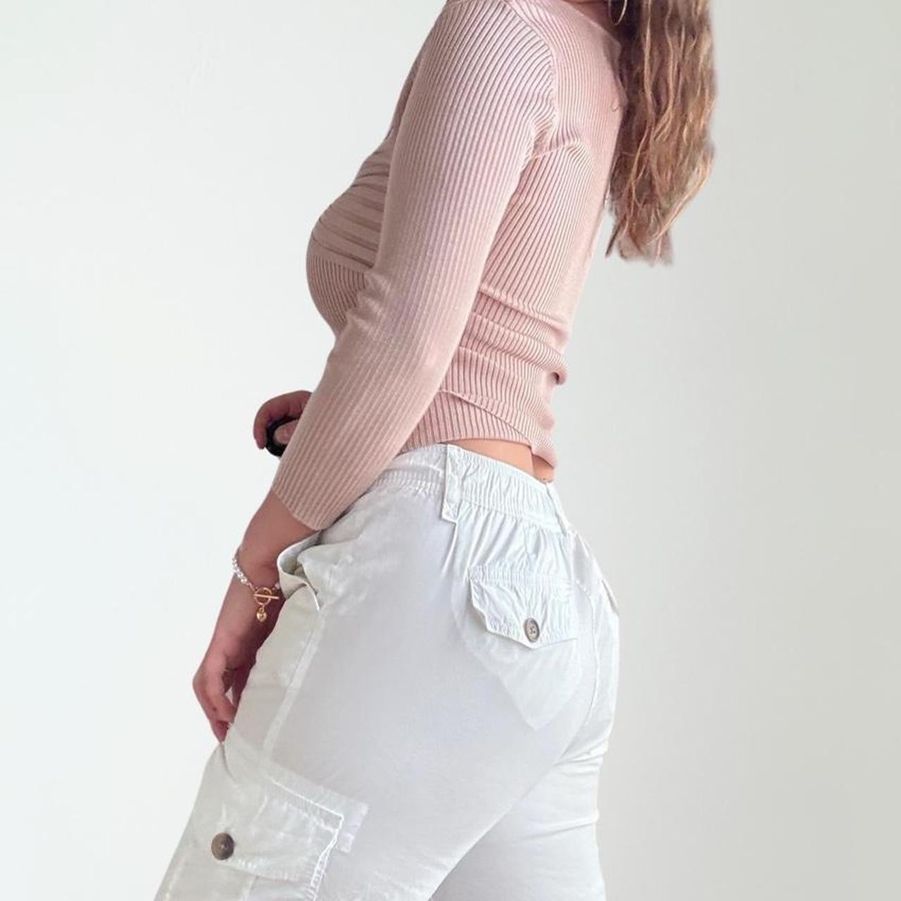 Silk Salmon Sweater Top (L)