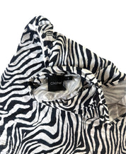 Cliché High Neck Zebra Halter (S)