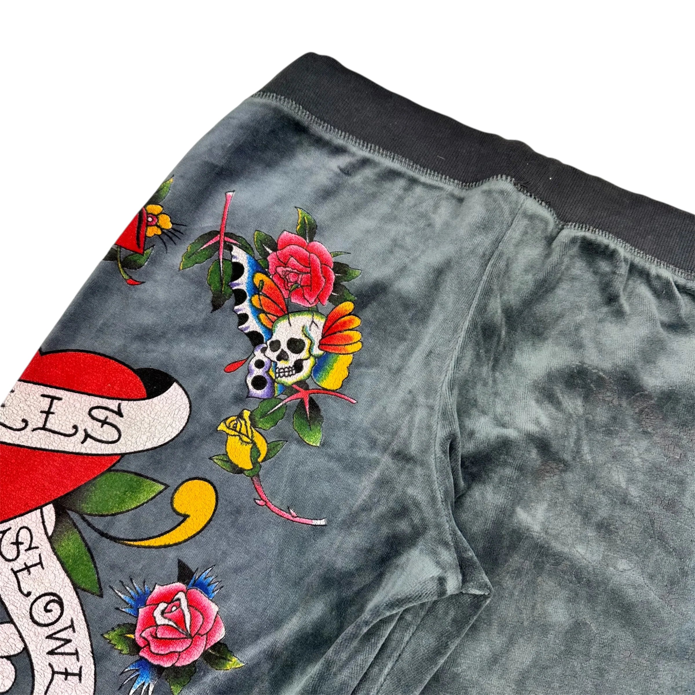 Ed Hardy Velour Pants (XS/S) – Holy Thrift Ed Hardy Velour Pants (XS/S) – Holy Thrift