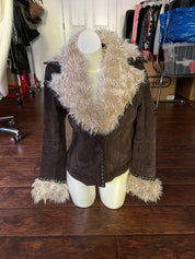Chocolate Suede City Jacket (M)