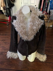 Chocolate Suede City Jacket (M)