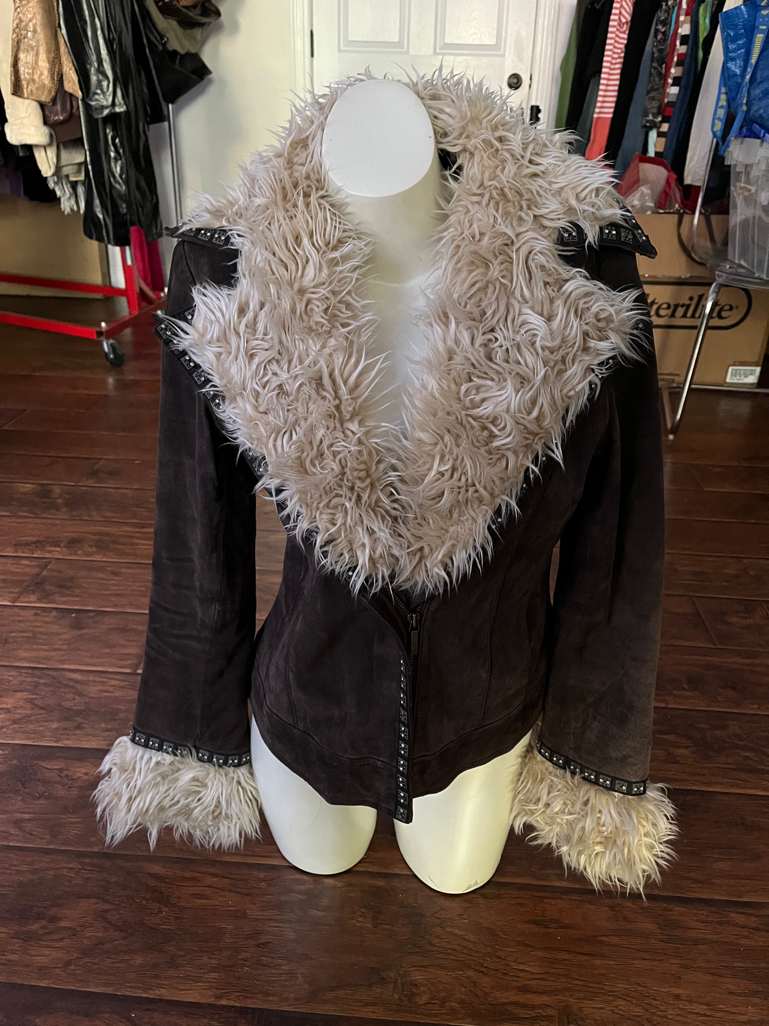 Chocolate Suede City Jacket (M)