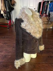 Chocolate Suede City Jacket (M)
