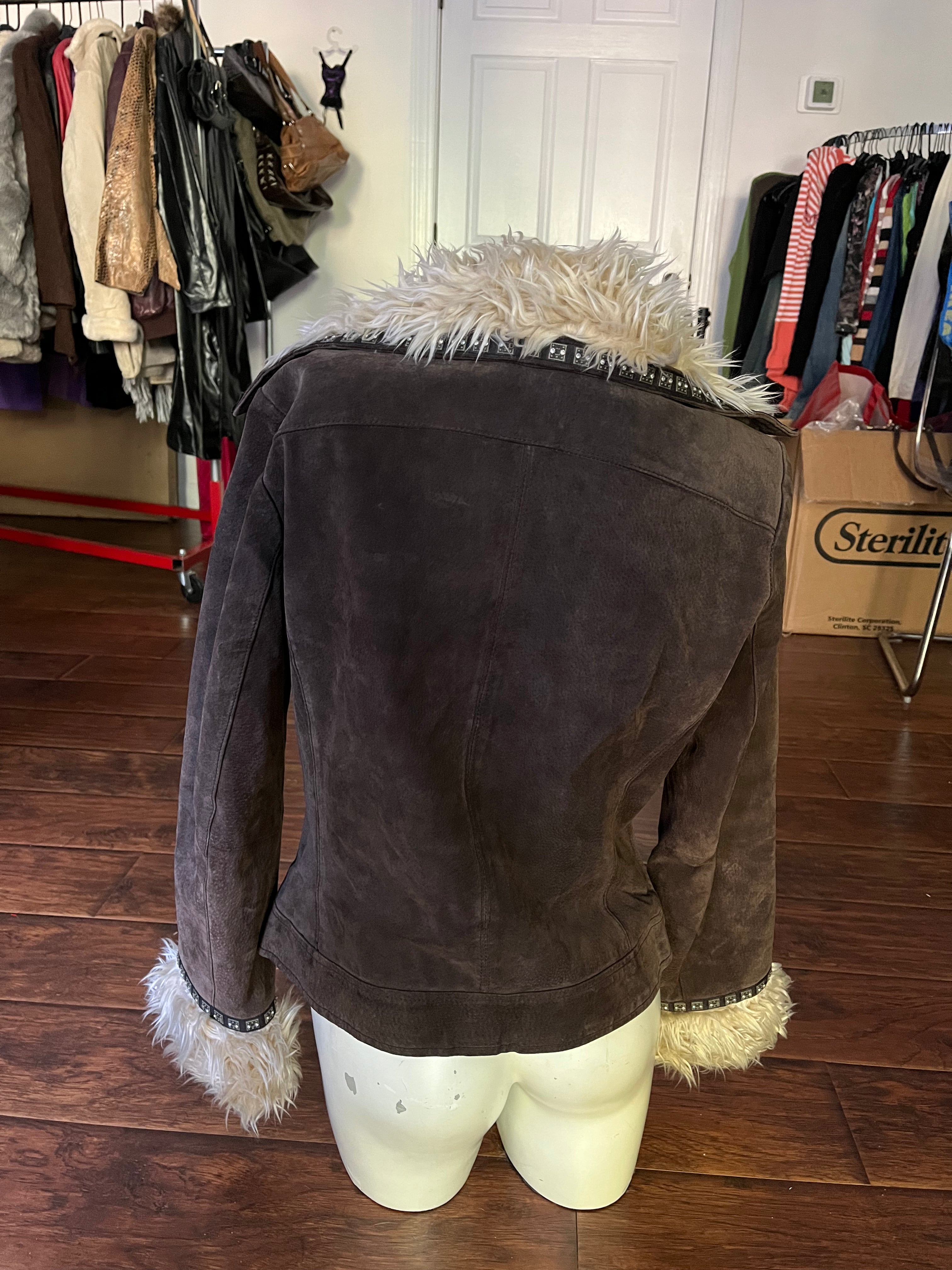 Chocolate Suede City Jacket (M)