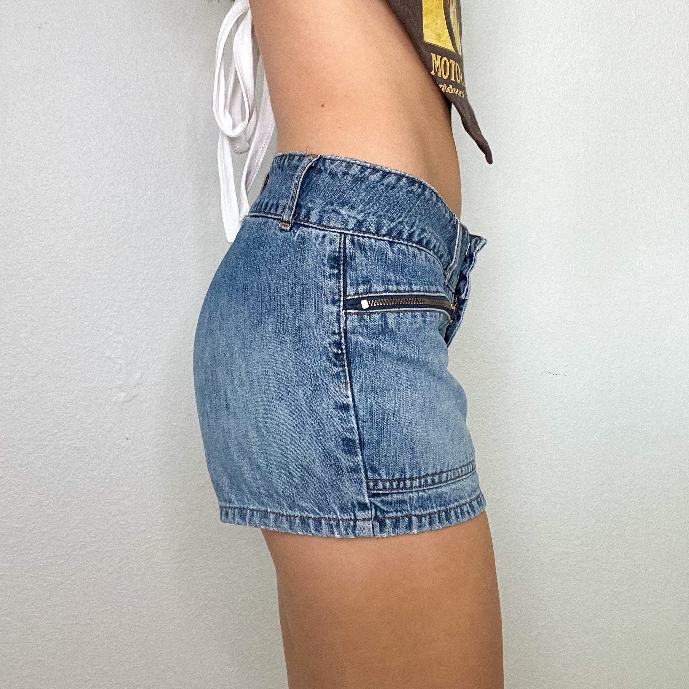Paris Blues Low Rise Denim Shorts