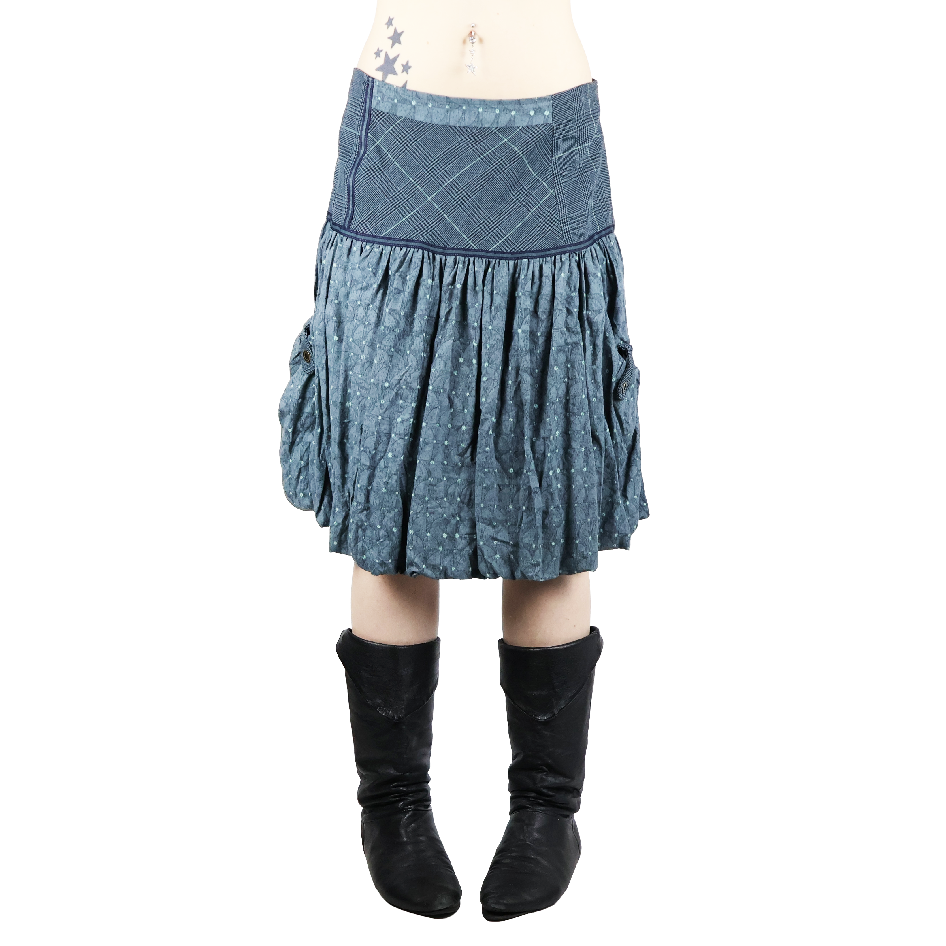 Y2K Euro Bubble Skirt (M)