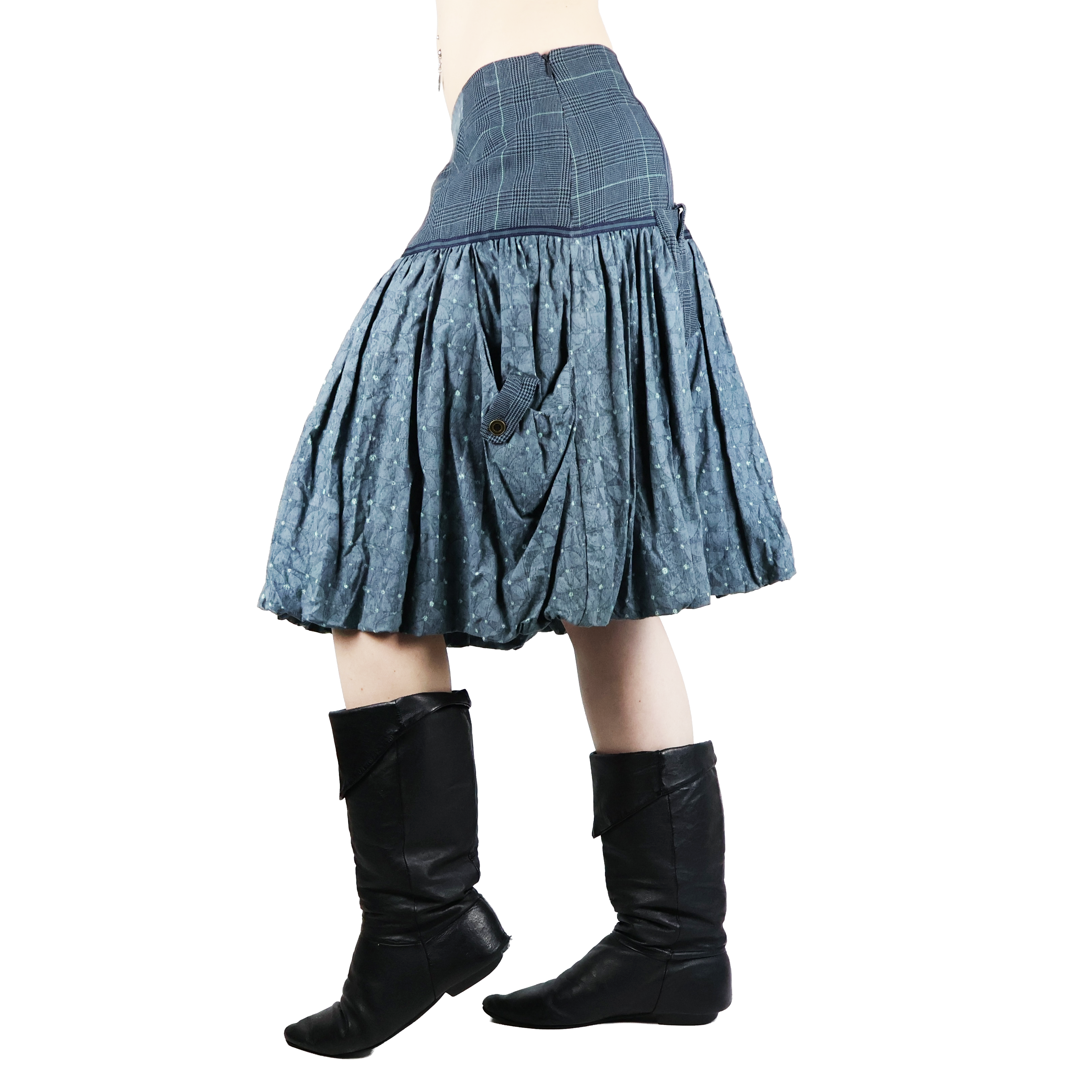 Y2K Euro Bubble Skirt (M)