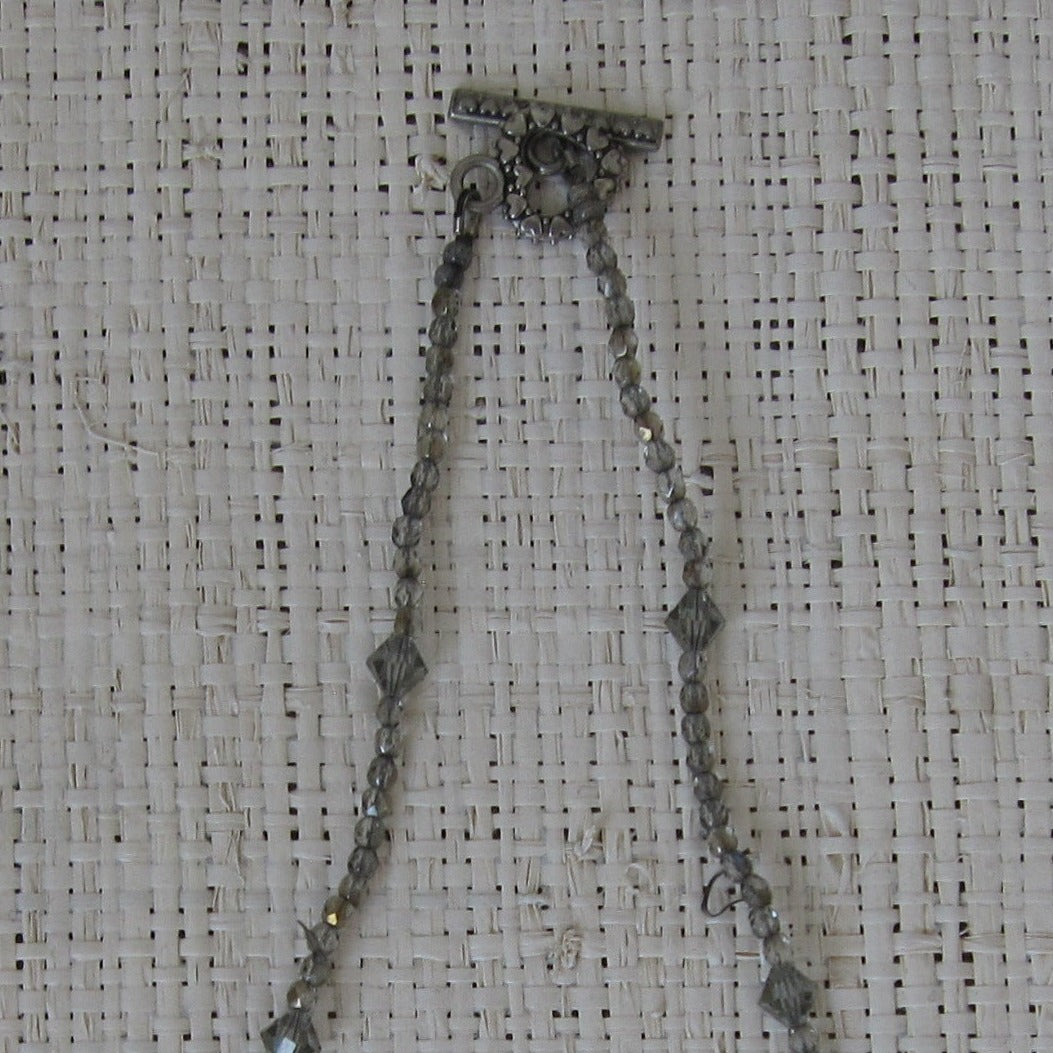 Vintage Floral & Beaded Necklace