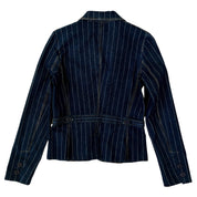 90s Denim Pinstriped Blazer (S)