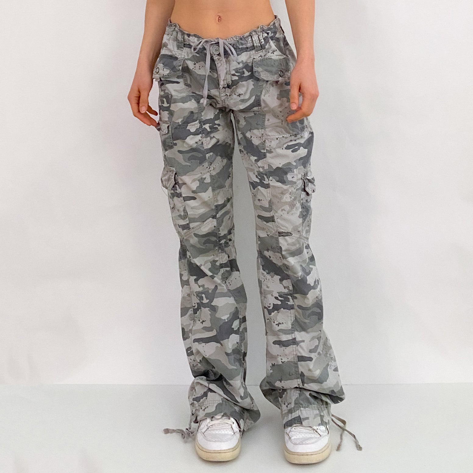 Y2K Butterfly Camo Cargos - Large