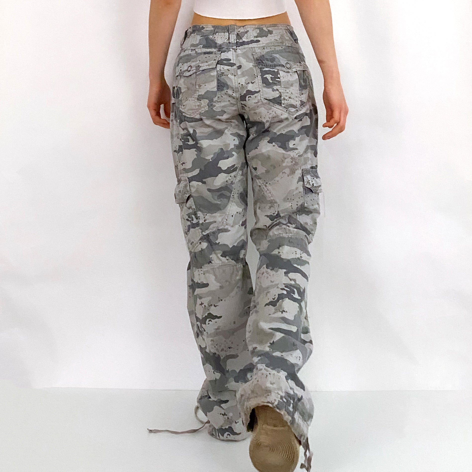 Y2K Butterfly Camo Cargos - Large