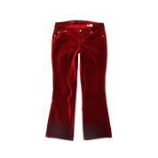 Y2K Red Low Rise Flares (M/L)