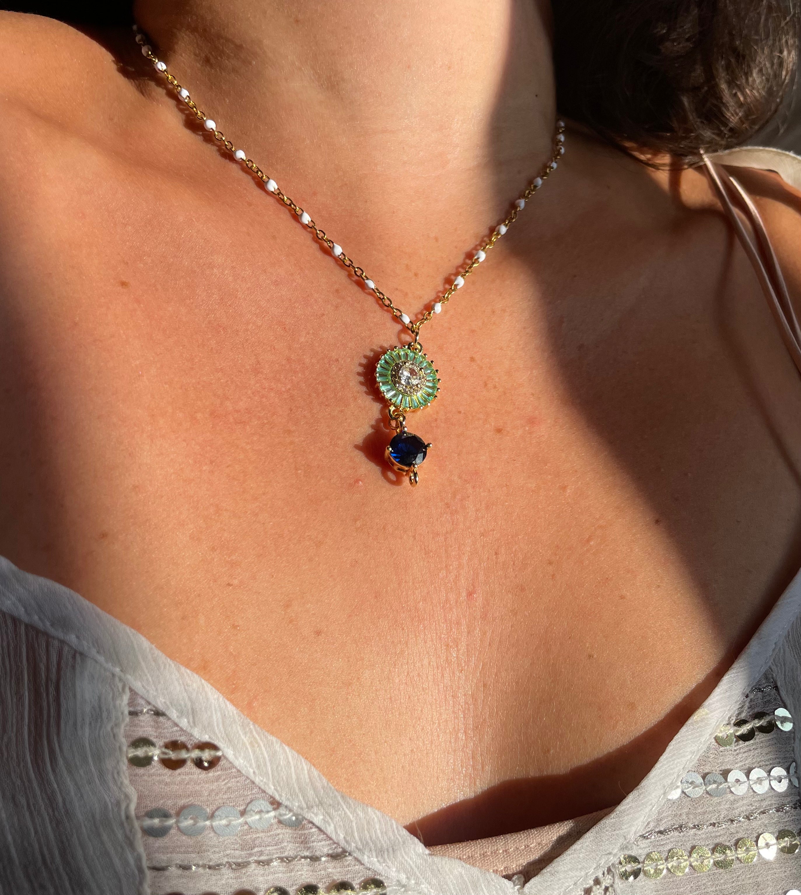 Sapphire Tropics Necklace