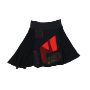 Y2K Euro Patchwork Skirt (XS/S)